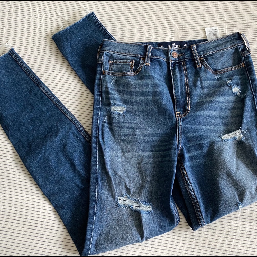 hollister ripped jeans